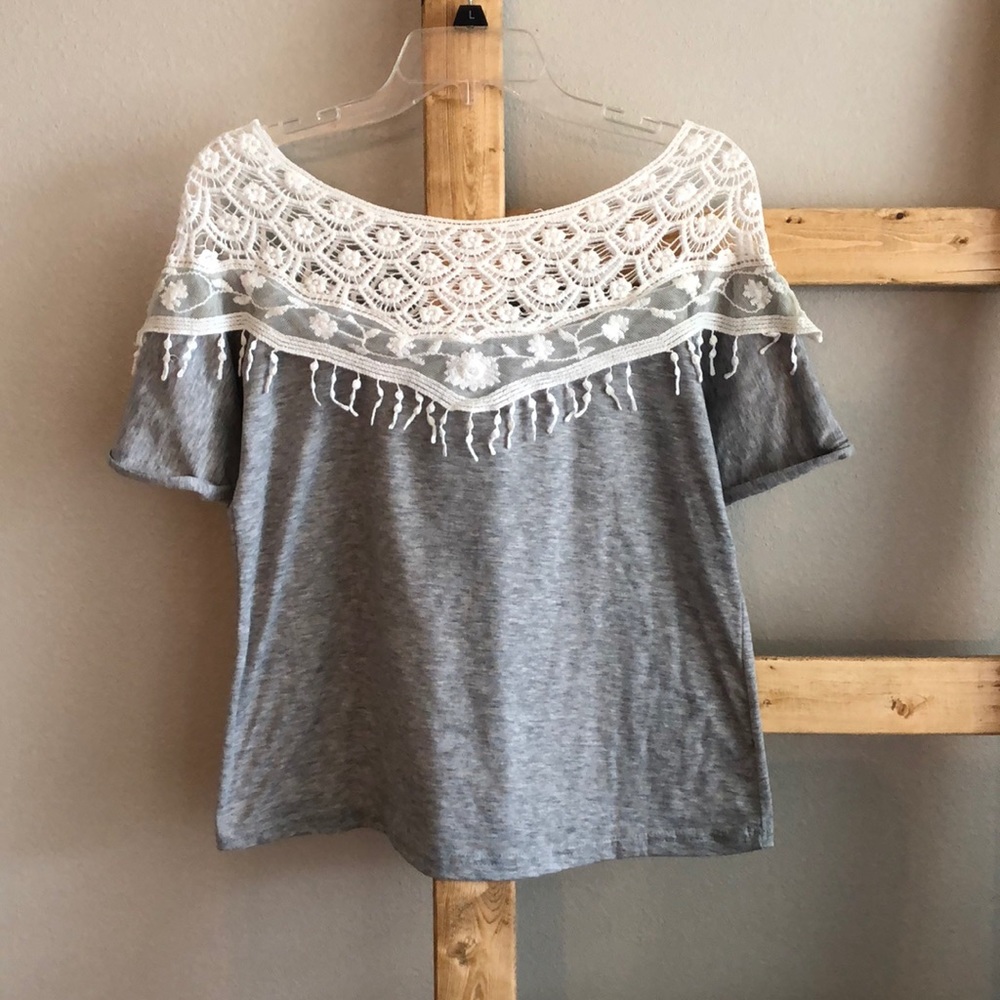 Crochet detail top